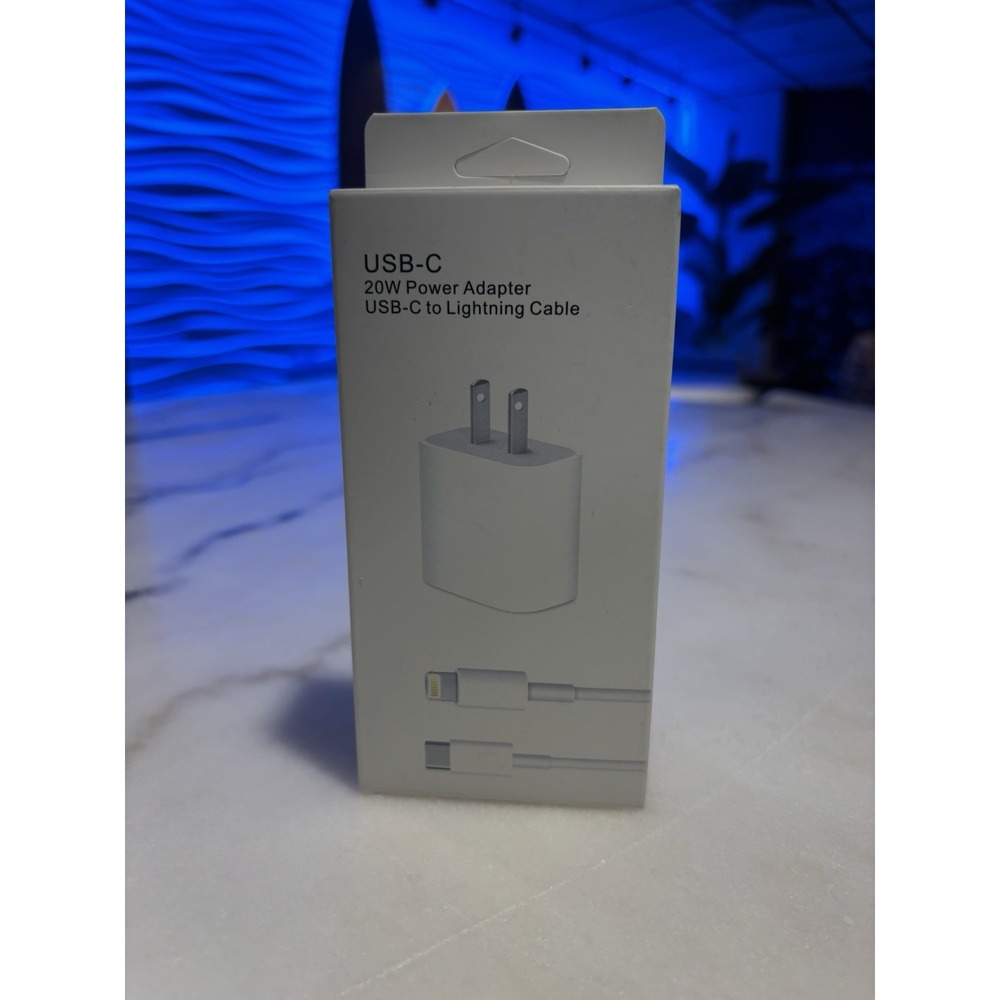 Brand New In Box USB-C 20w Power Adapter USB-C To Lighting Cable Fast Charger